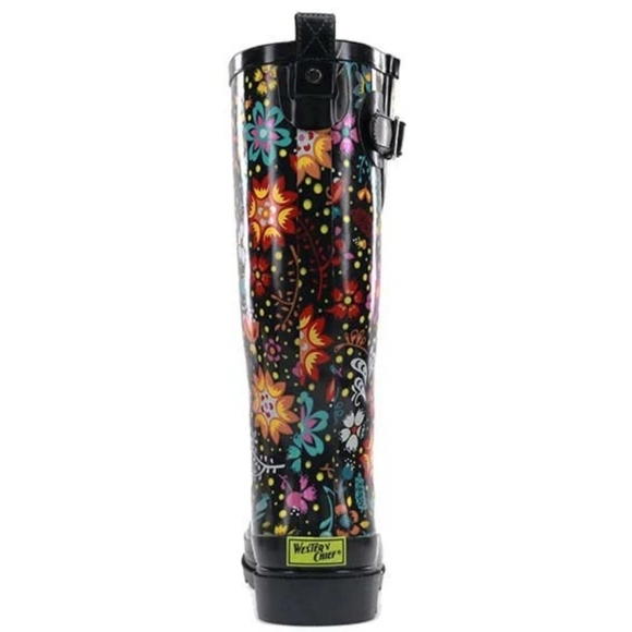 Western Chief Floral Rain Boots - Multicolor Size 7 - Picture 3 of 9